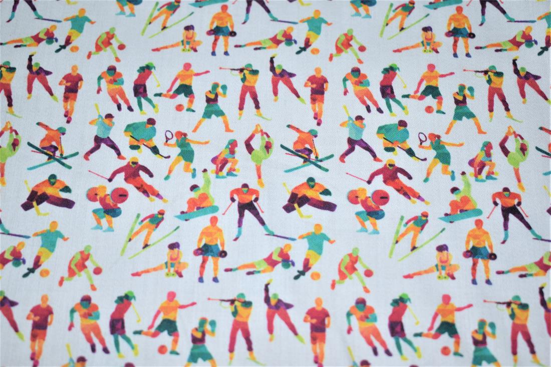 White Printed 100% Cotton Clearance