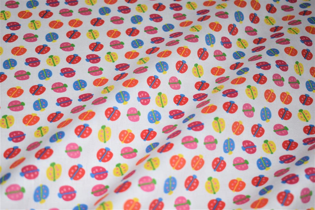 White Printed 100% Cotton Clearance