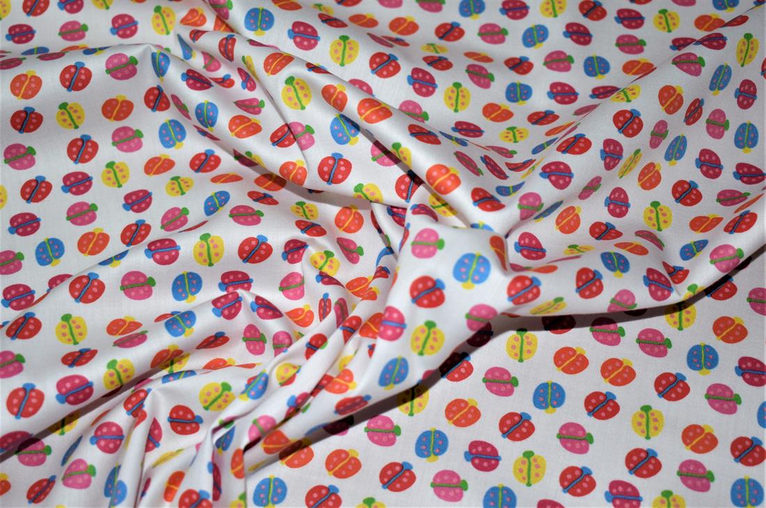 White Printed 100% Cotton Clearance