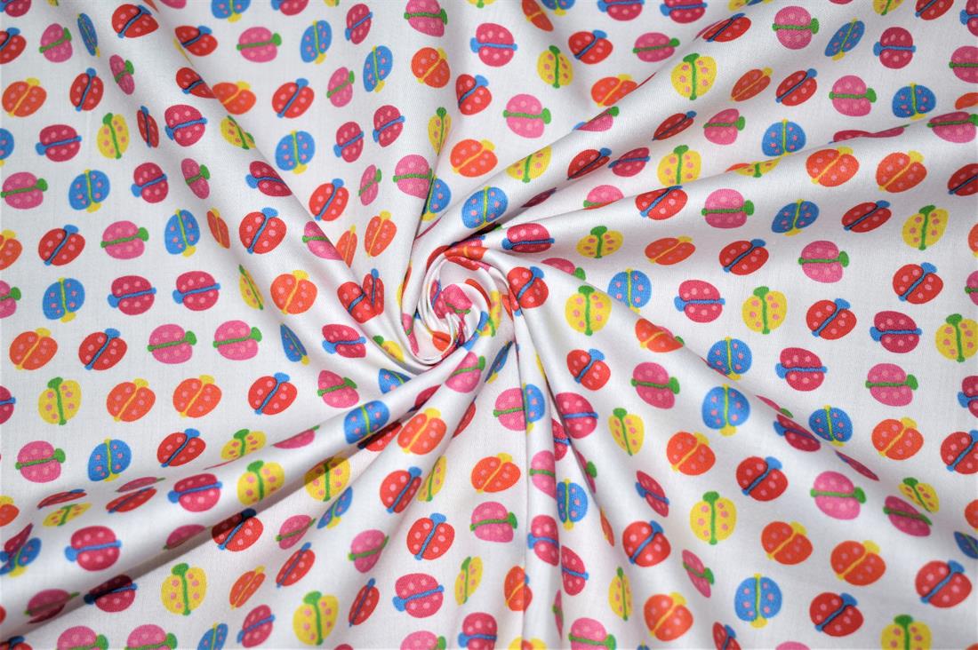 White Printed 100% Cotton Clearance