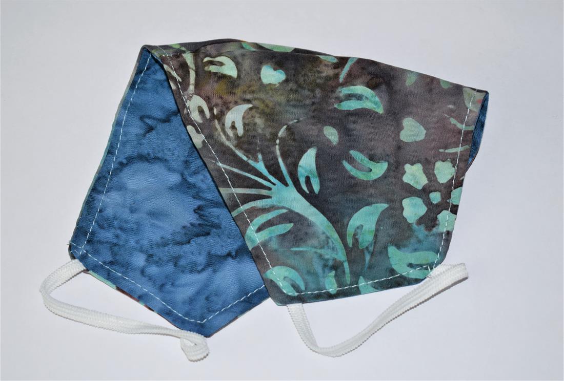 Brown Batik Masks Printed Design