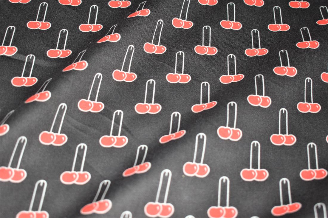 Black Printed 100% Cotton Clearance