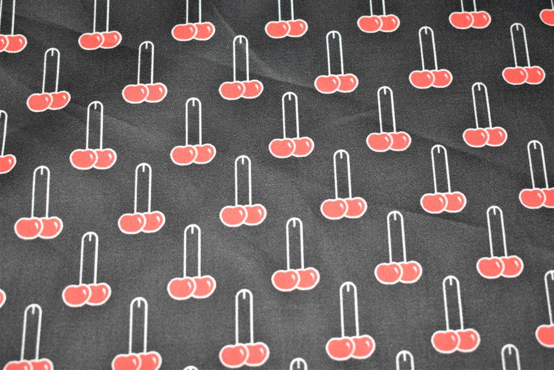 Black Printed 100% Cotton Clearance
