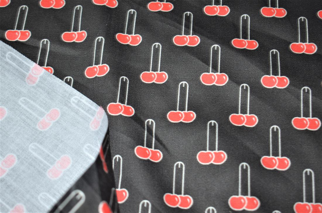 Black Printed 100% Cotton Clearance