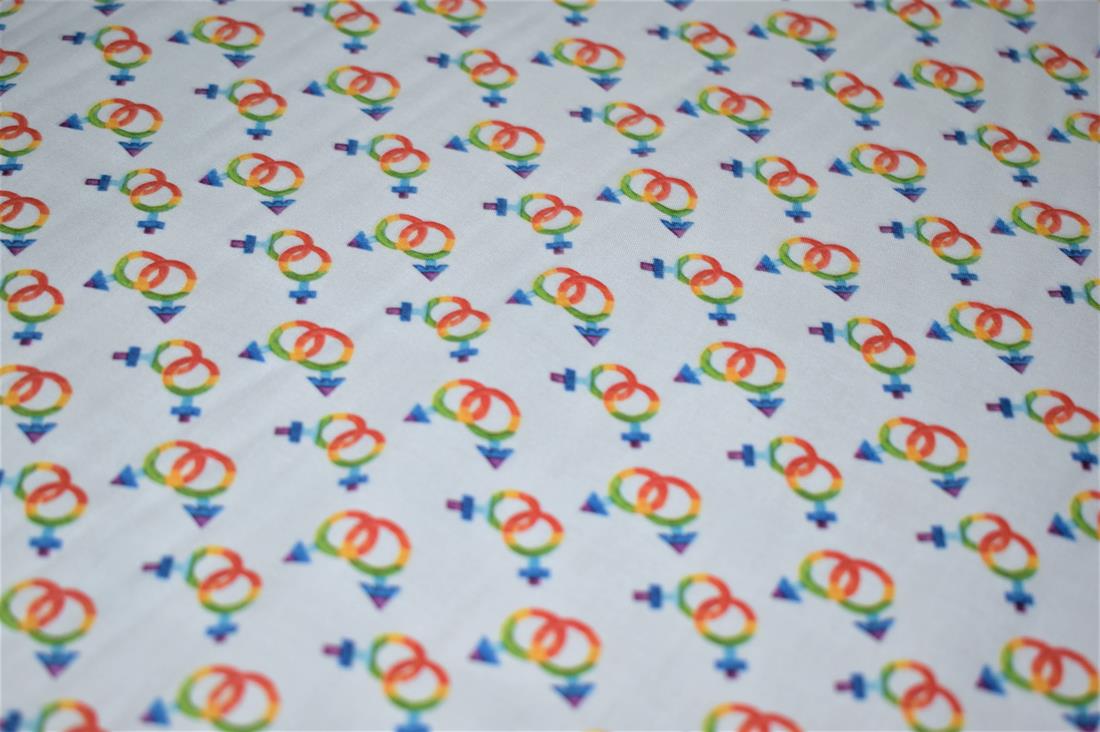 White Printed 100% Cotton Clearance