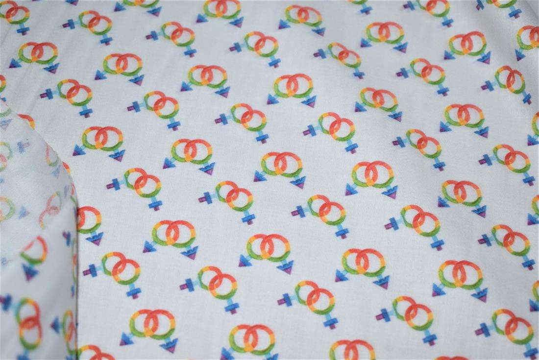 White Printed 100% Cotton Clearance