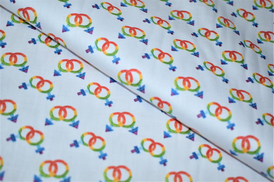 White Printed 100% Cotton Clearance