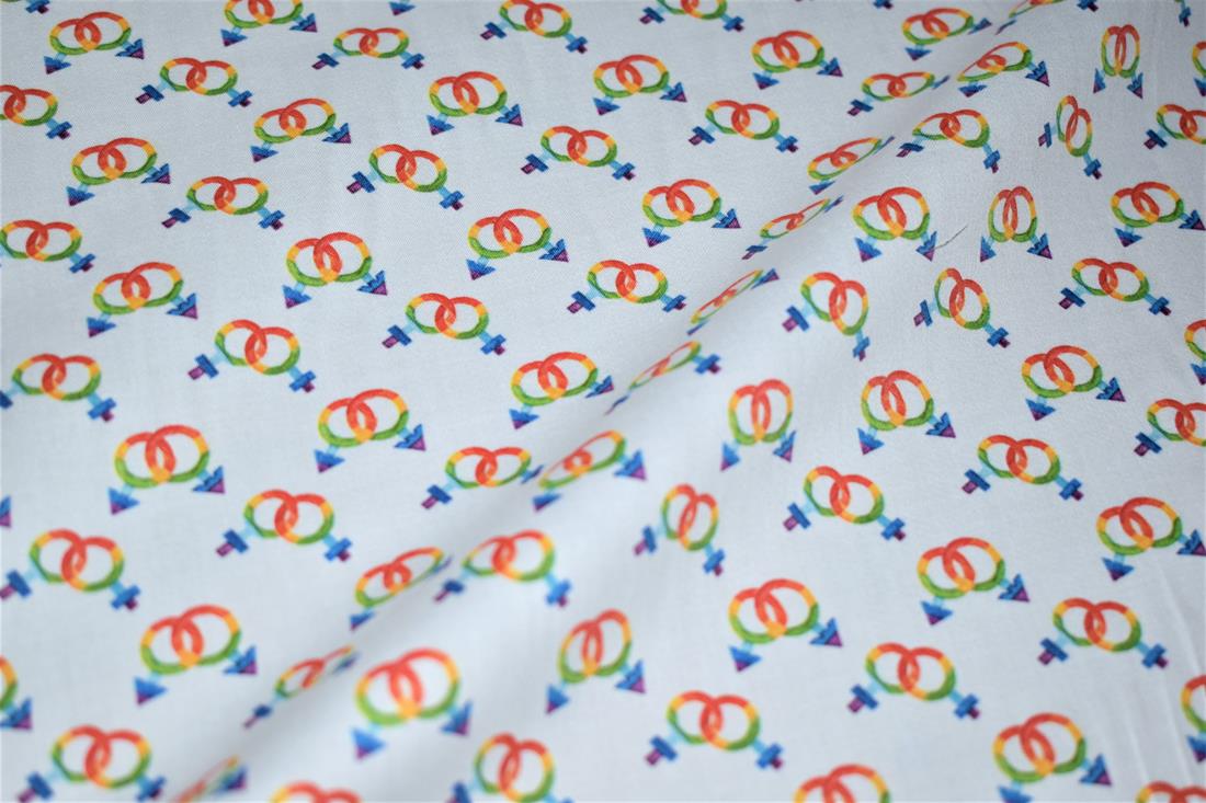 White Printed 100% Cotton Clearance
