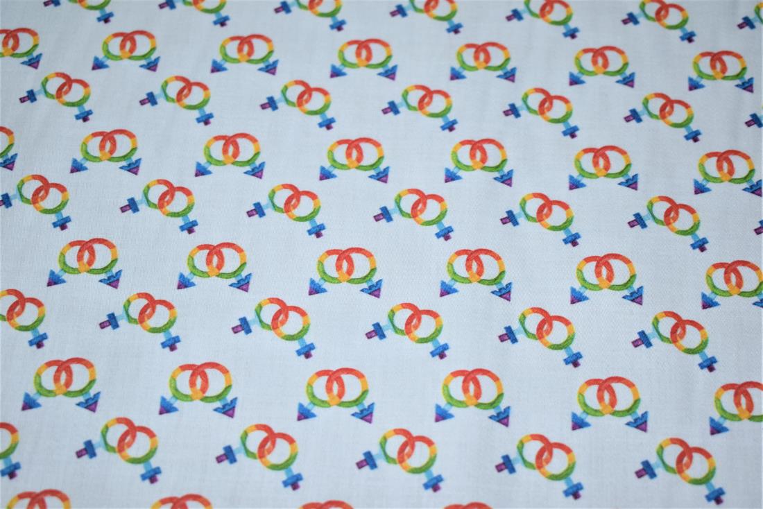 White Printed 100% Cotton Clearance