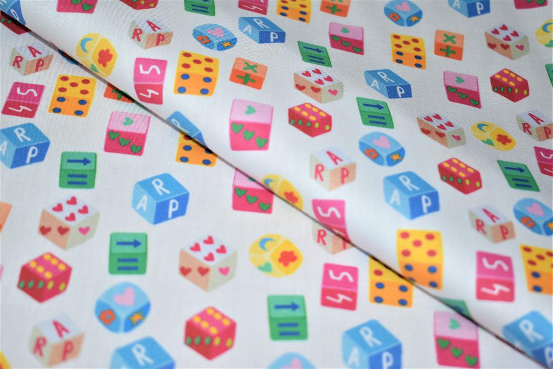 White Printed 100% Cotton Clearance