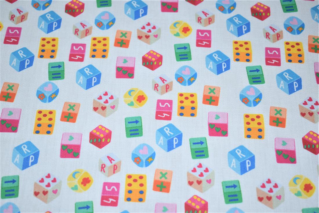 White Printed 100% Cotton Clearance