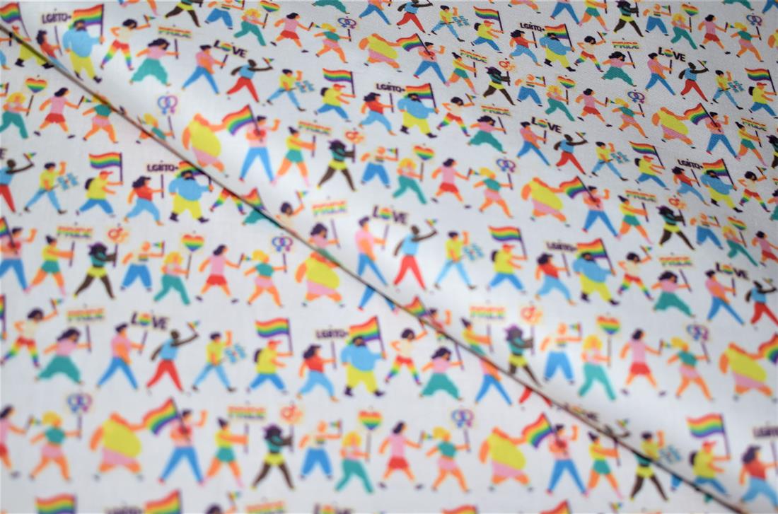 White Printed 100% Cotton Clearance
