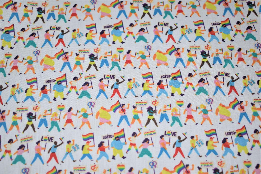 White Printed 100% Cotton Clearance
