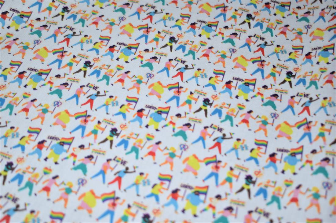 White Printed 100% Cotton Clearance