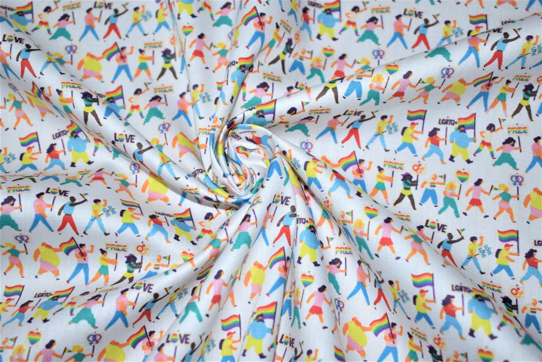 White Printed 100% Cotton Clearance