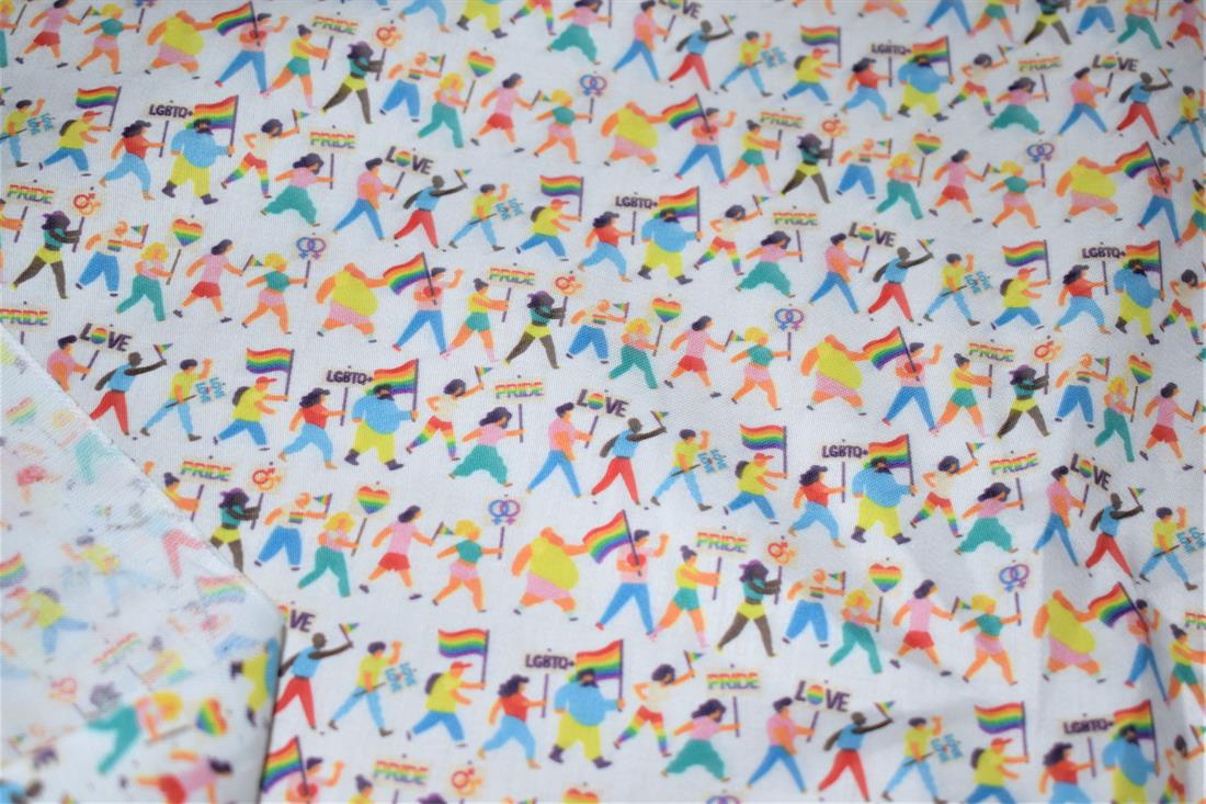 White Printed 100% Cotton Clearance