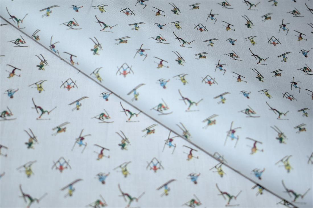 White Printed 100% Cotton Clearance