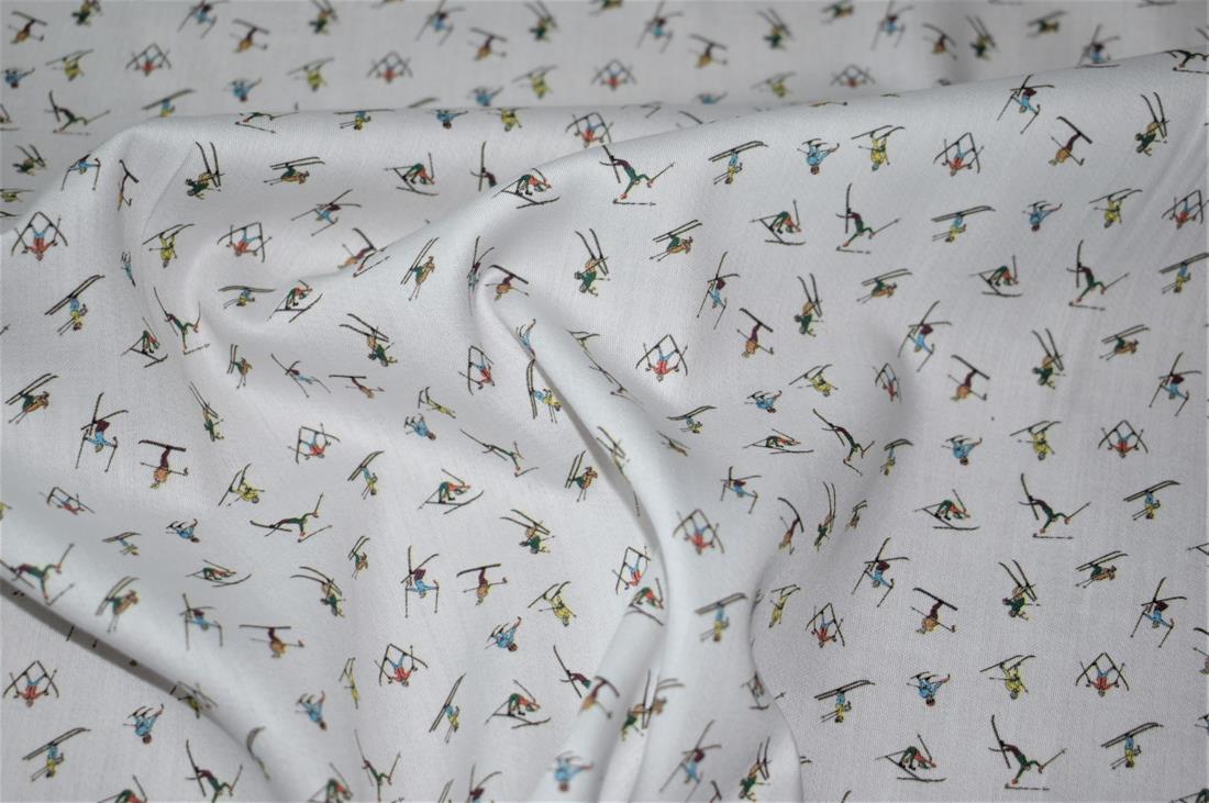 White Printed 100% Cotton Clearance