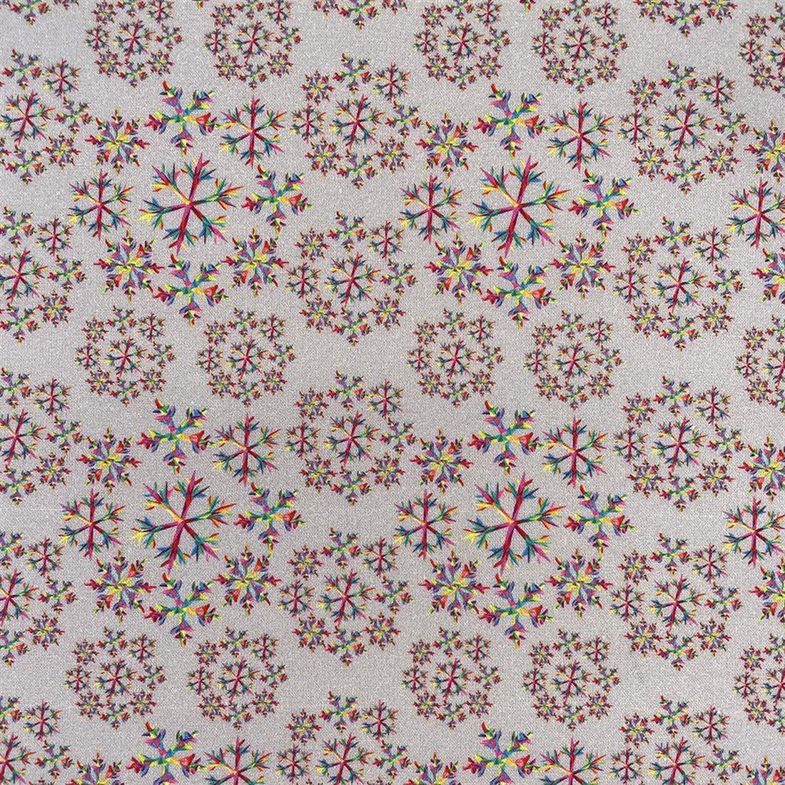 Snowflake Printed Christmas Cotton Fabric