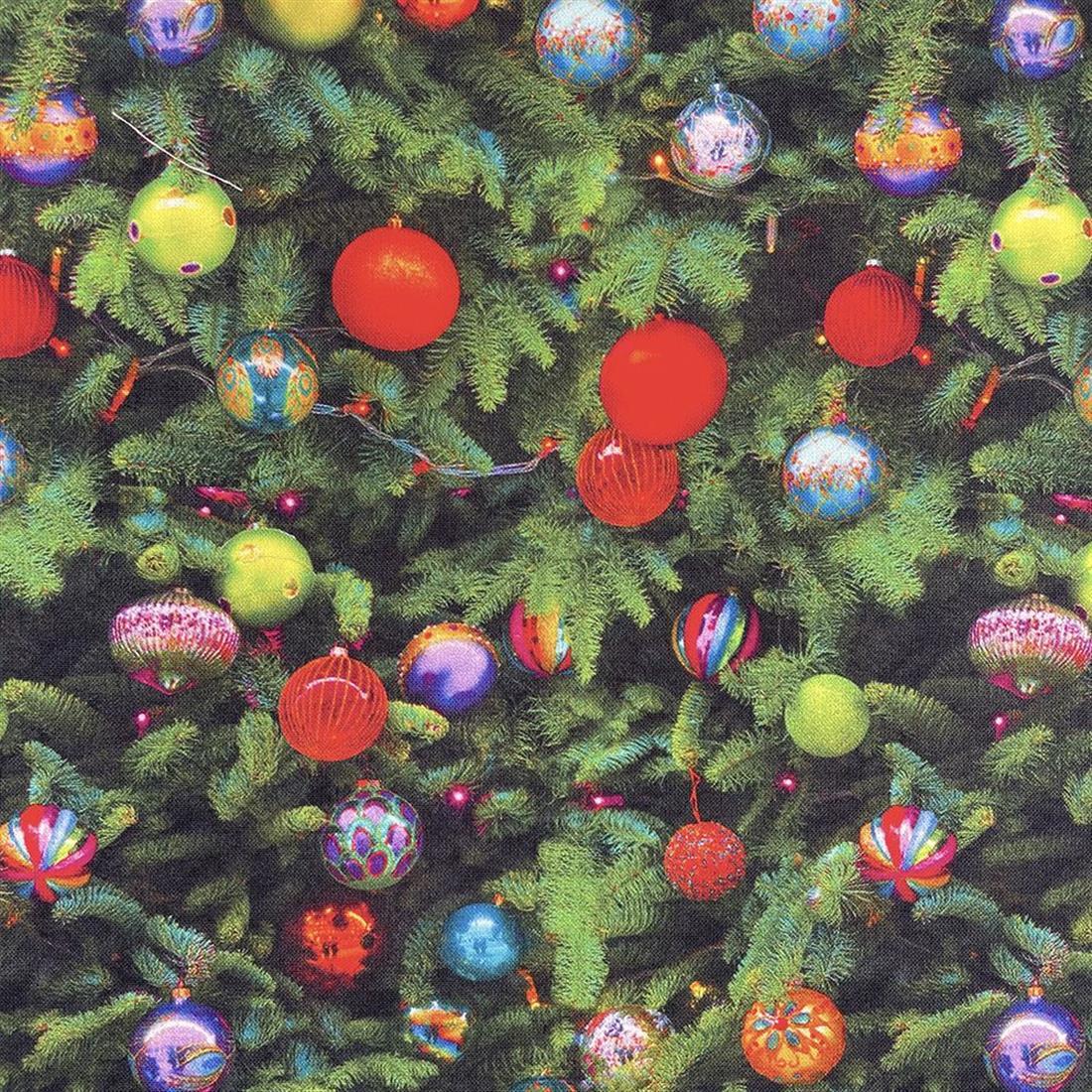 Christmas Baubles Fabric