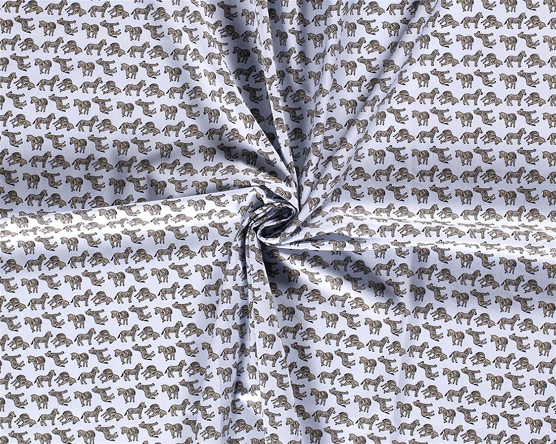 Zebra Cotton Poplin