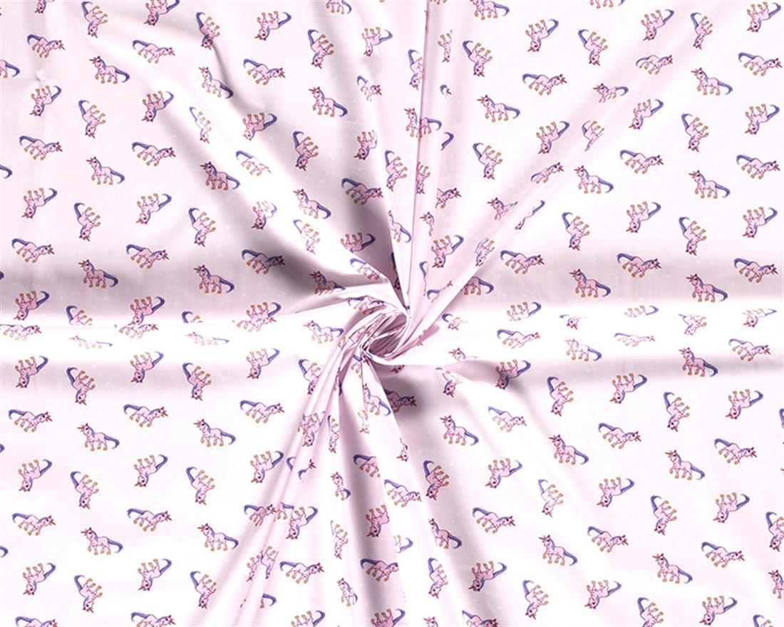 Unicorn Stars Cotton Poplin