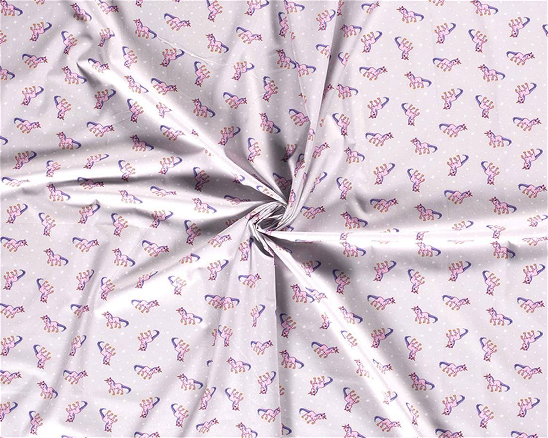 Unicorn Stars Cotton Poplin