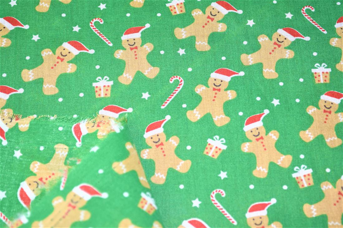 Gingerbread Men Fabric
