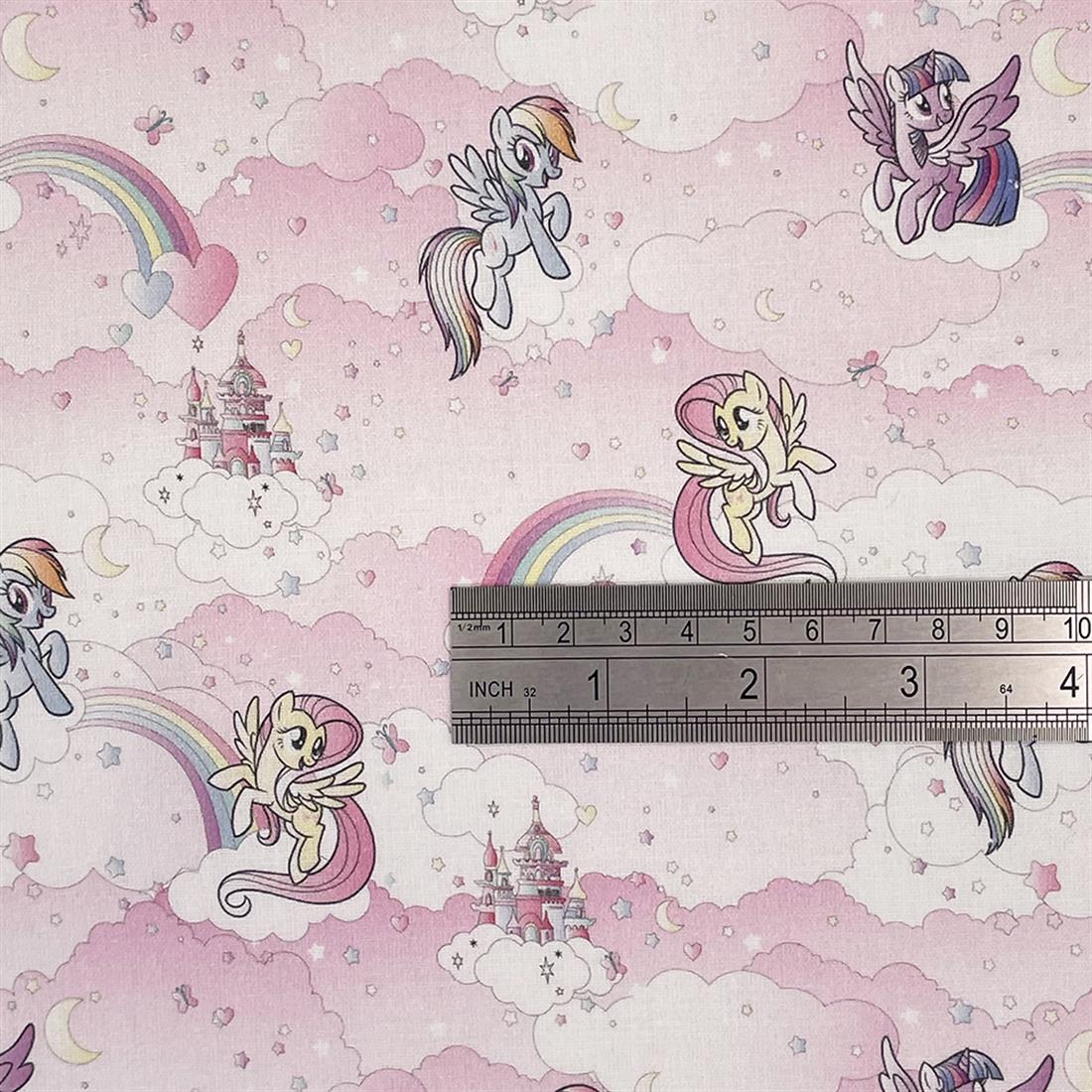 Pink My Little Pony Printed 100% Cotton Fabric