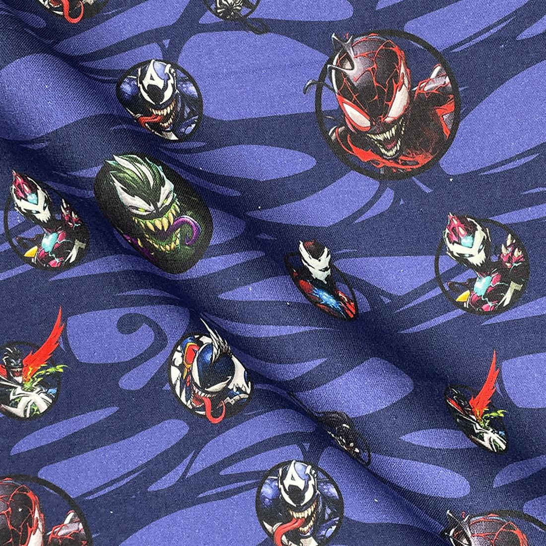 Navy Venom -Printed 100% Cotton Fabric