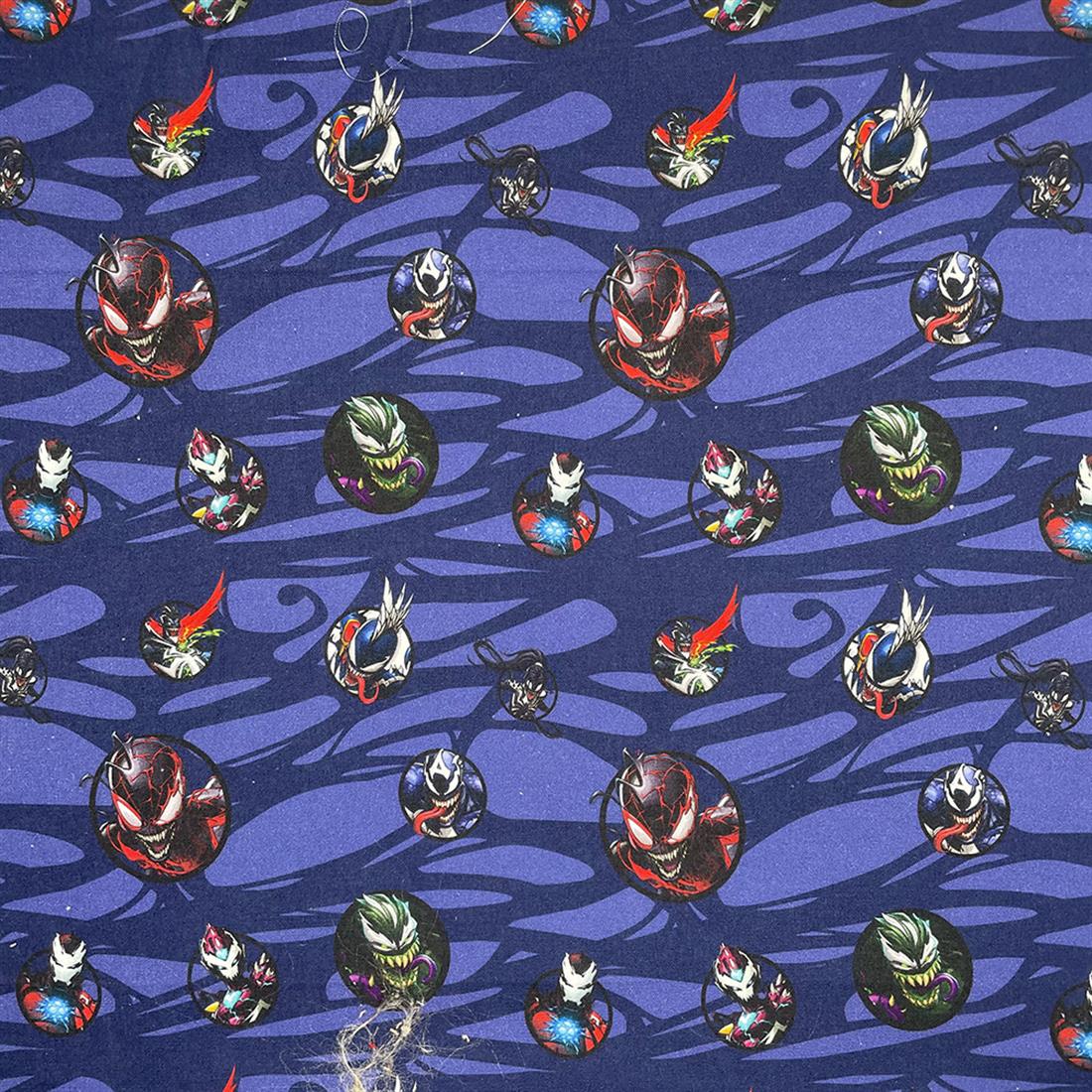 Navy Venom -Printed 100% Cotton Fabric