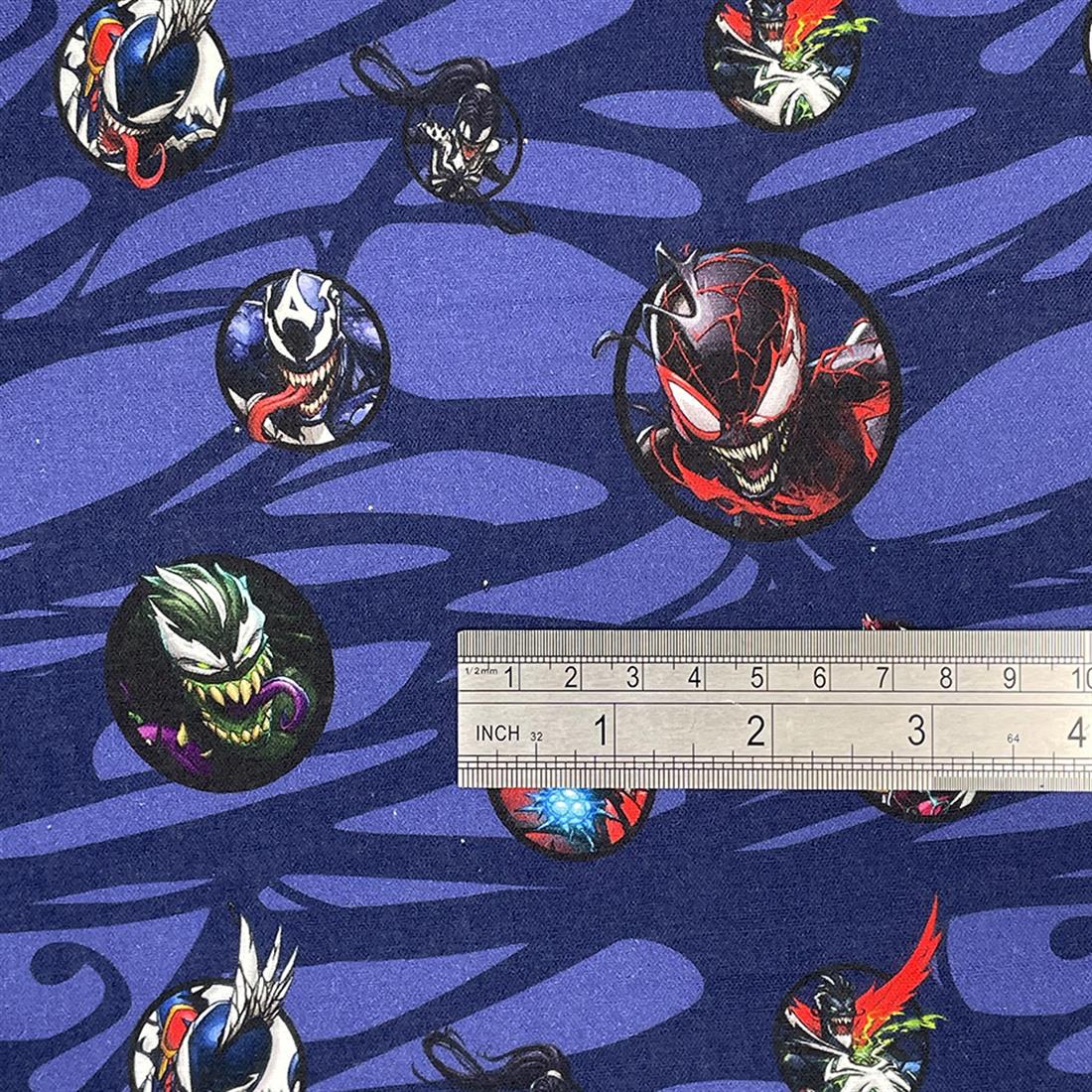 Navy Venom -Printed 100% Cotton Fabric