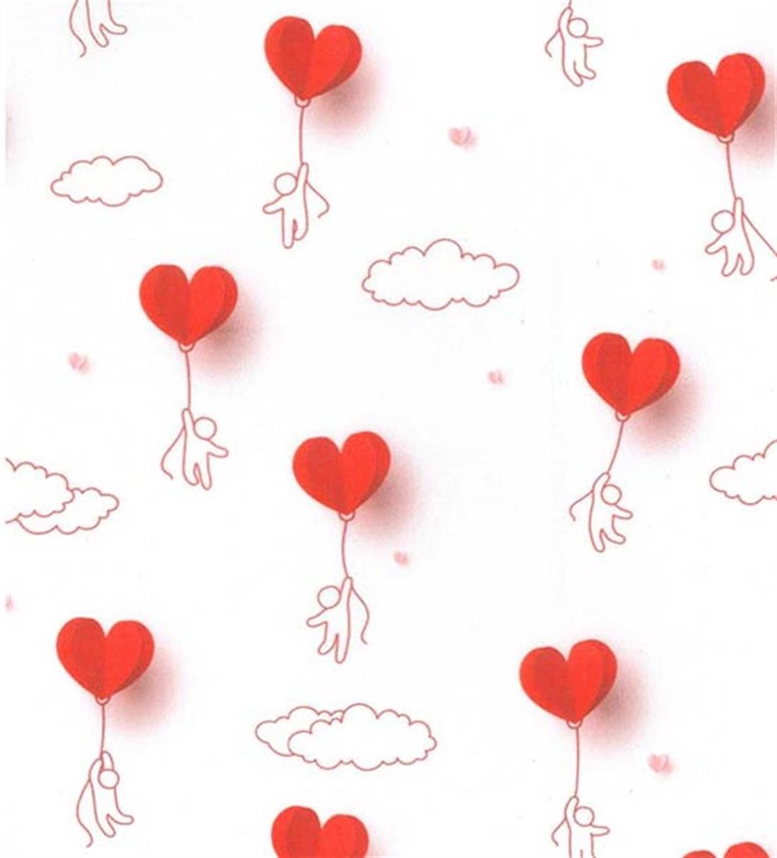 Red Love Is In The Air- 100% Cotton Fabric