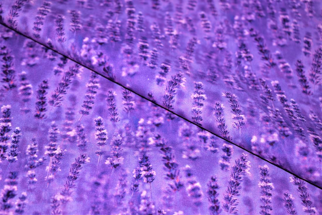Purple Printed 100% Cotton Fabric