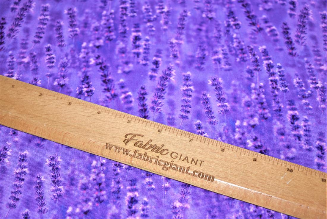 Purple Printed 100% Cotton Fabric