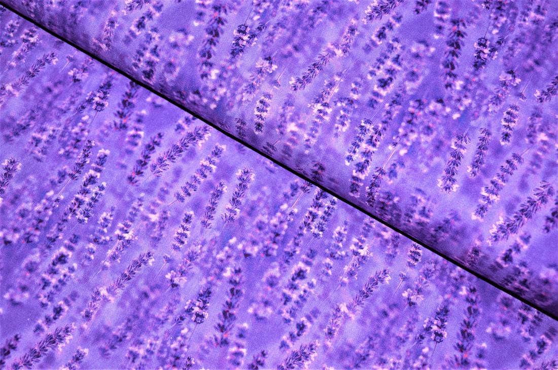Purple Printed 100% Cotton Fabric