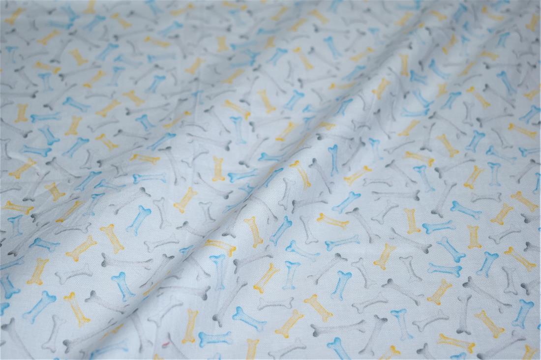 White Printed 100% Cotton Fabric
