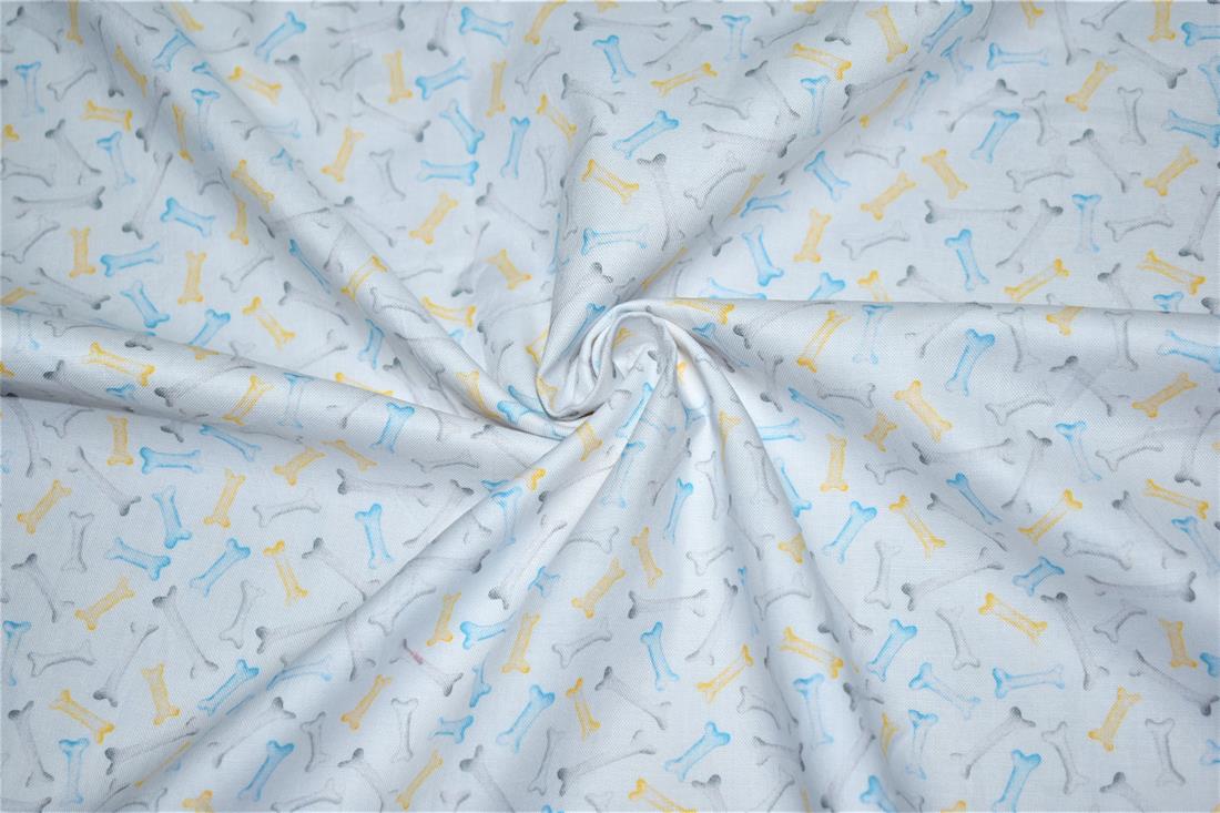 White Printed 100% Cotton Fabric