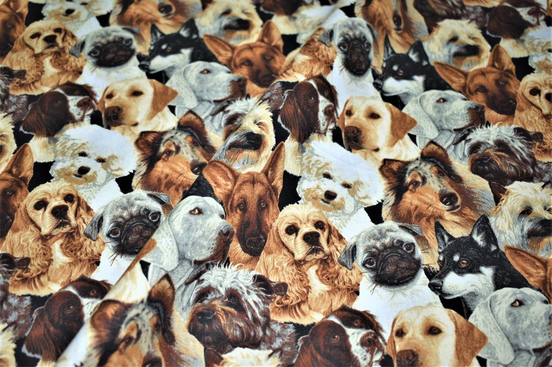 Brown Printed 100% Cotton Fabric