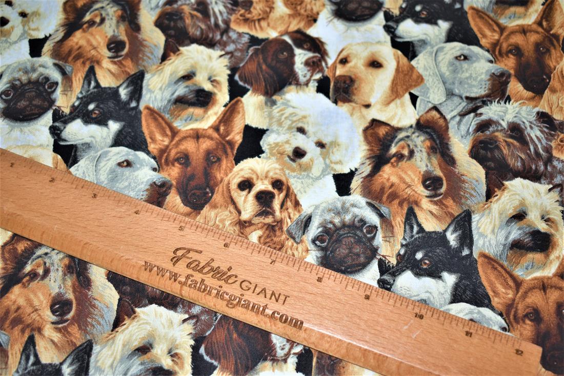 Brown Printed 100% Cotton Fabric