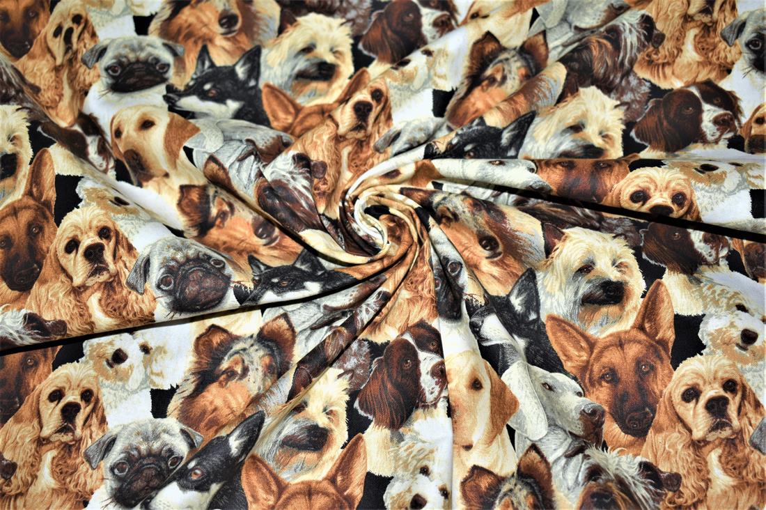Brown Printed 100% Cotton Fabric
