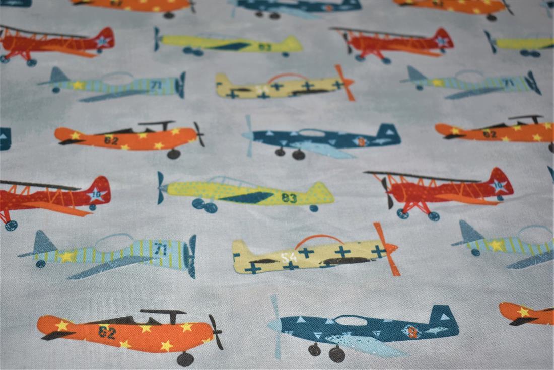 Light Grey Printed 100% Cotton Fabric