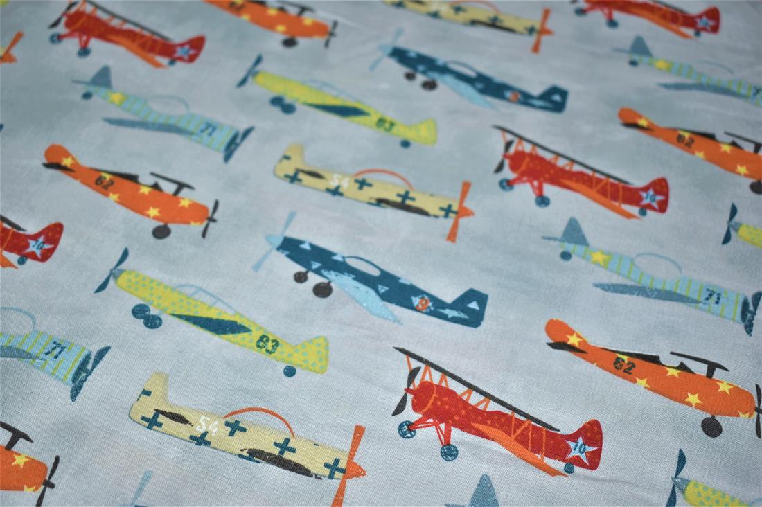 Light Grey Printed 100% Cotton Fabric