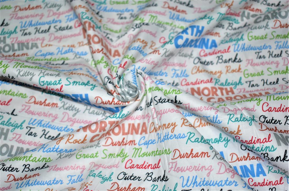 White Printed 100% Cotton Fabric
