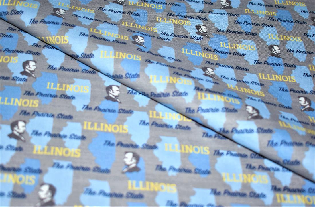 Blue Printed 100% Cotton Fabric