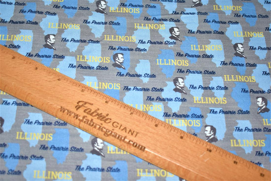 Blue Printed 100% Cotton Fabric