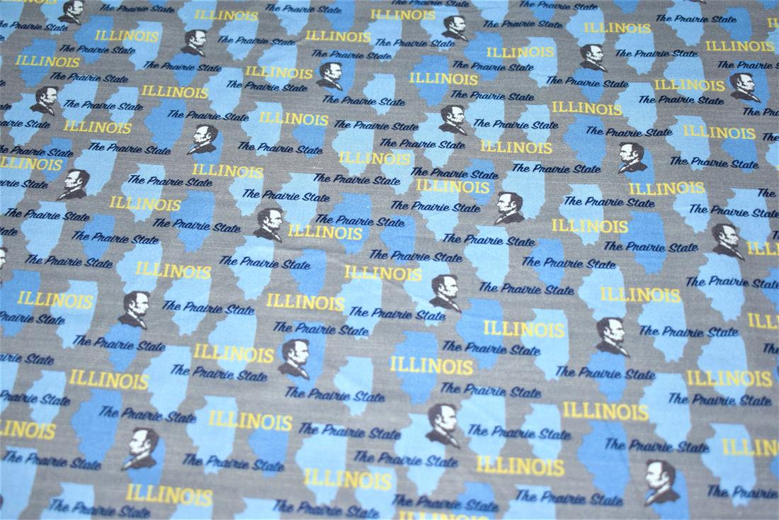 Blue Printed 100% Cotton Fabric
