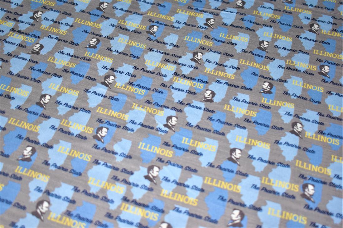 Blue Printed 100% Cotton Fabric