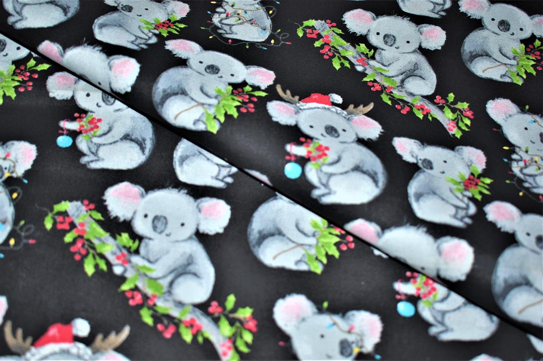 Black Printed 100% Cotton Fabric