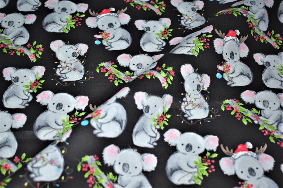 Black Printed 100% Cotton Fabric